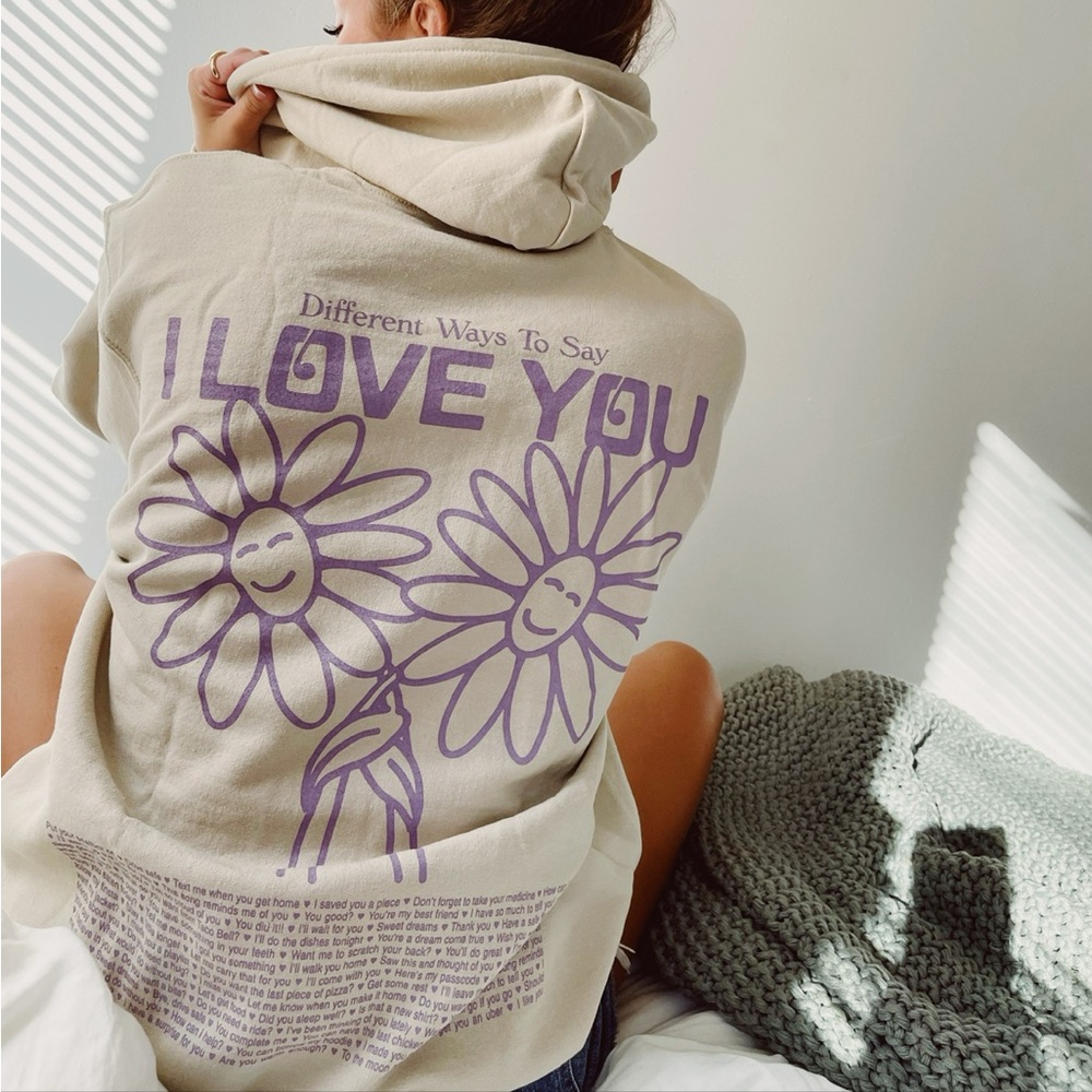 Lonely Ghost Ways to say I love You Hoodie